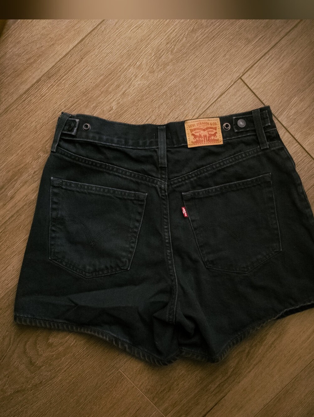Levi's Black Cinchwaist Shorts